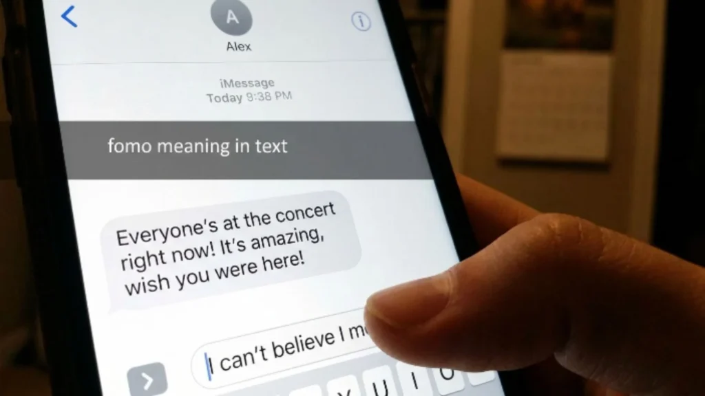 fomo meaning in text