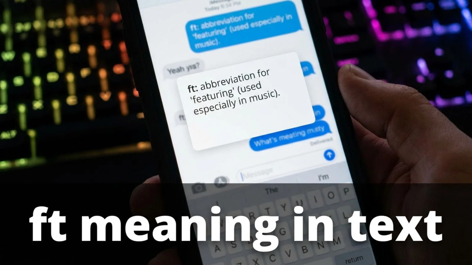 ft meaning in text