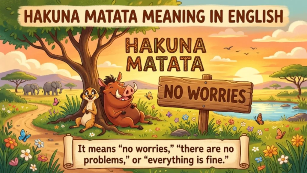 hakuna matata meaning in english