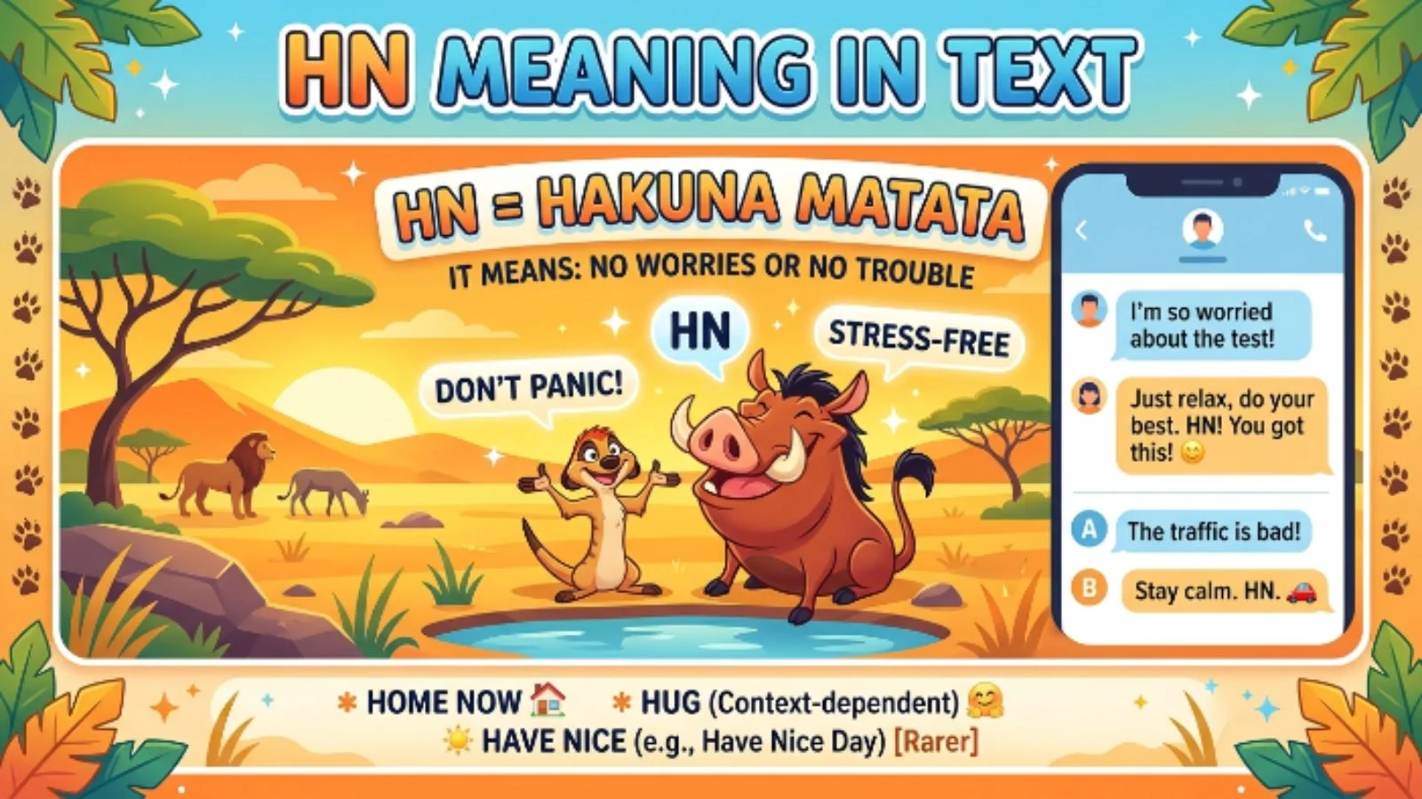 hn meaning in text