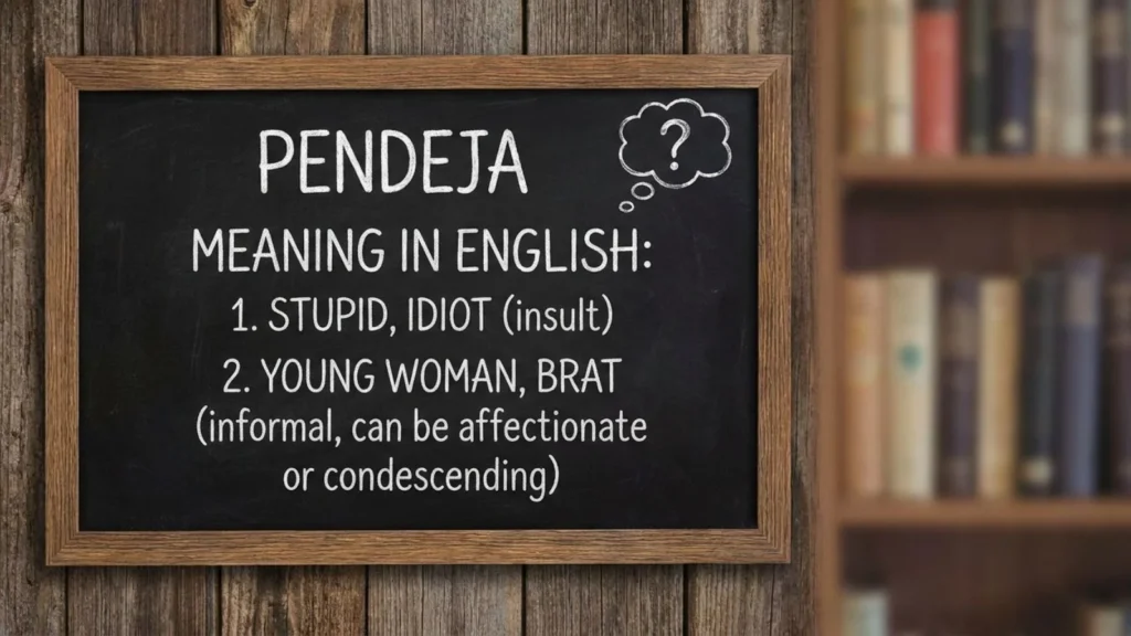 pendeja meaning in english