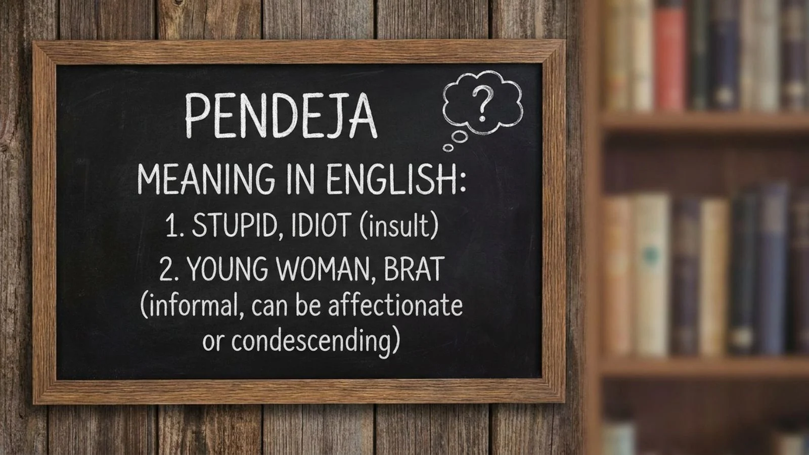 pendeja meaning in english