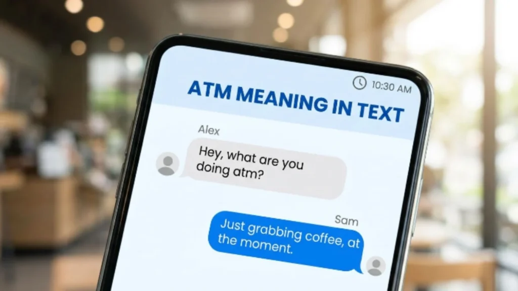 atm meaning in text