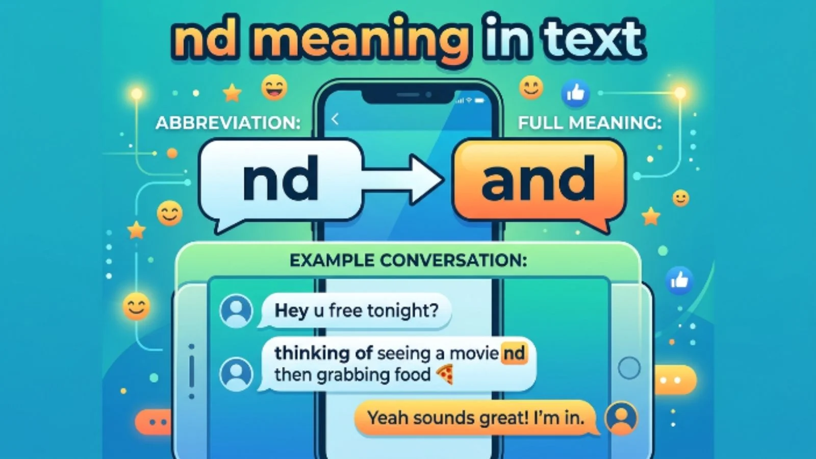 nd meaning in text